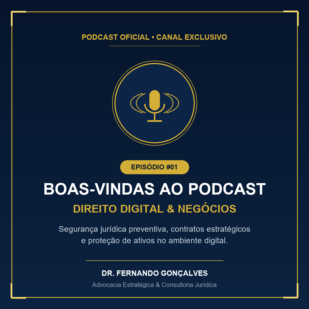 Lançamento do Podcast Oficial do Escritório Dr. Fernando: Episódio #01 de Boas-Vindas