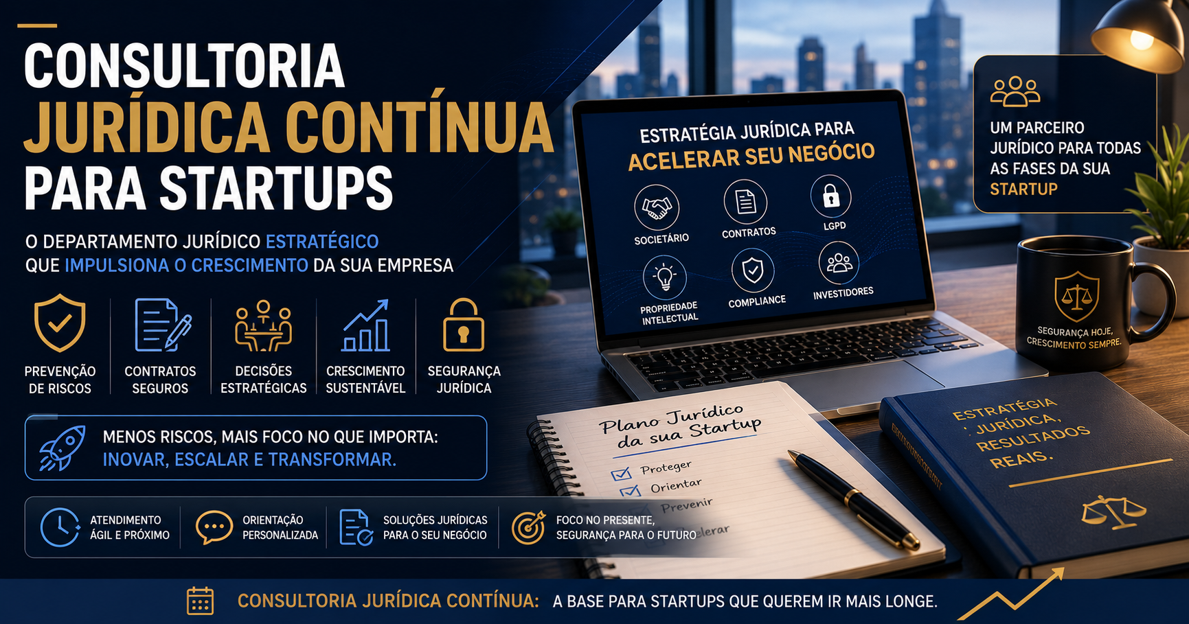 Consultoria Jurídica Contínua para Startups: O Departamento Jurídico Estratégico que Impulsiona o Crescimento da Empresa