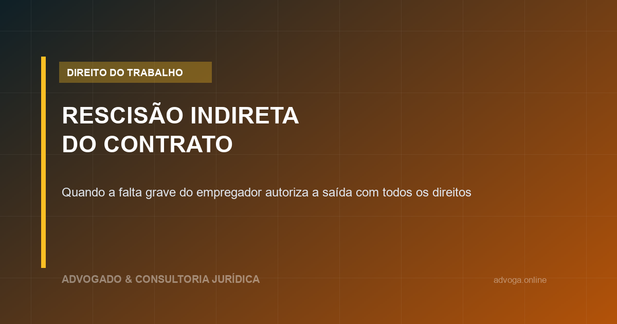 Rescisão Indireta do Contrato de Trabalho: Quando o Empregado Pode "Demitir" a Empresa