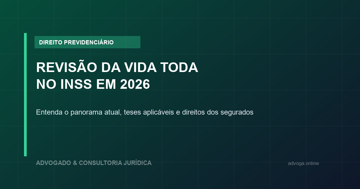 Revisão da Vida Toda do INSS em 2026: Entenda o Cenário Atual e os Direitos dos Aposentados